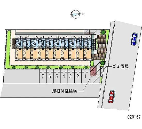 ★手数料０円★小平市花小金井　月極駐車場（LP）